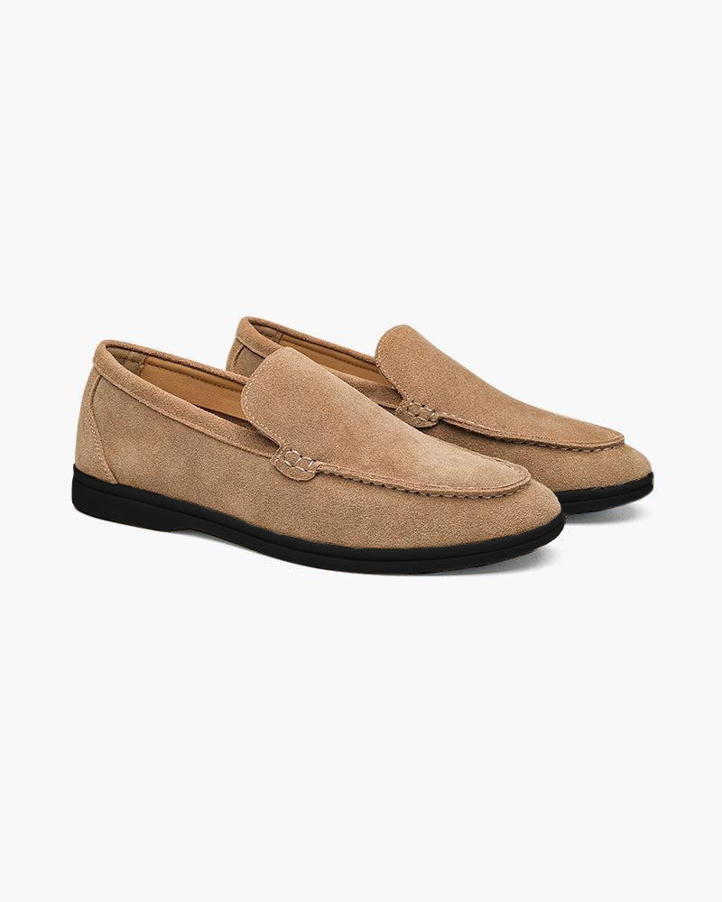 Premium Suede Loafers - Black Soles