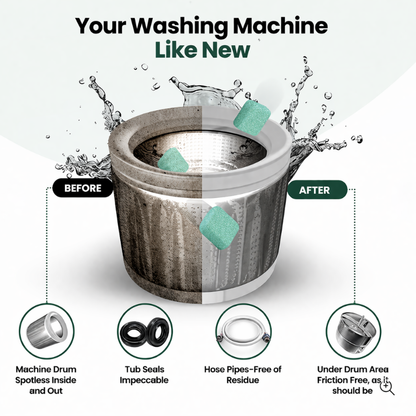 Glowly washing machine cleaner