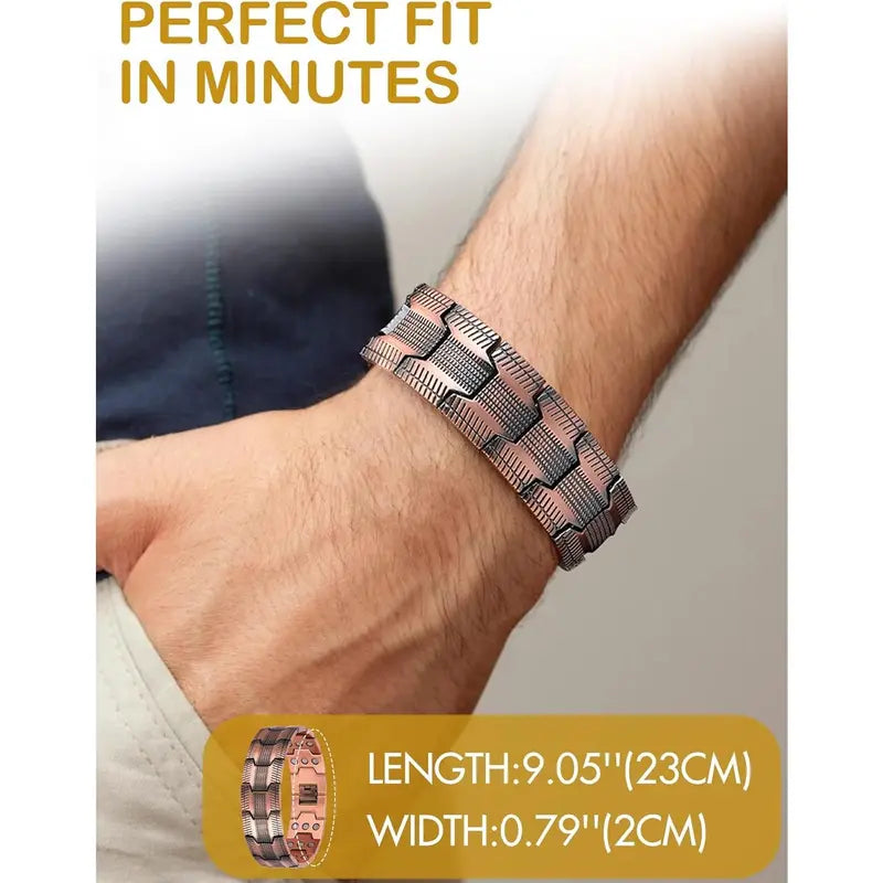 Copper magnetic bracele - Relieve fatigue and promote blood circulation