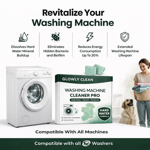 Glowly washing machine cleaner