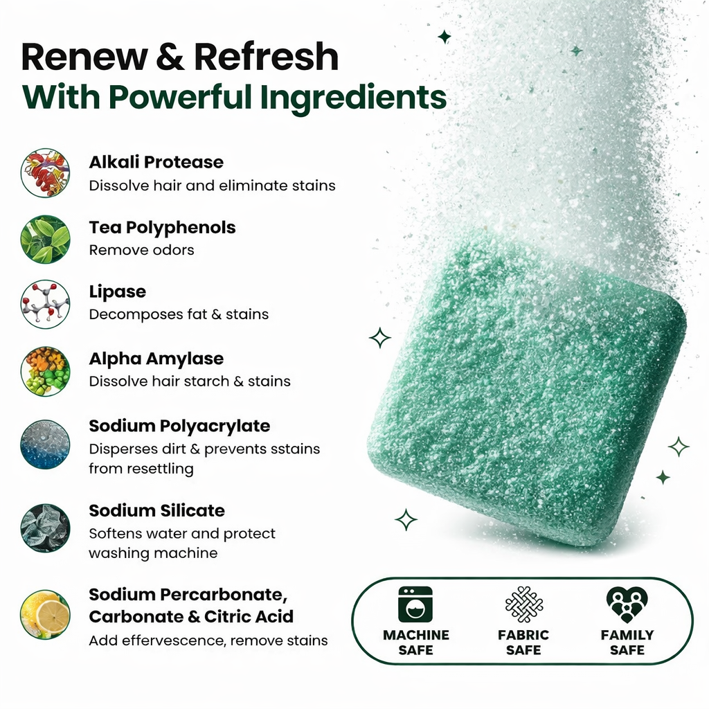 Glowly washing machine cleaner